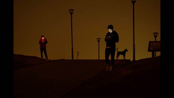 說明: Macintosh HD:Users:chendong:Desktop:張乾琦 工作坊:工作坊:官方作品:中文圖說:不存在的戰(zhàn)爭(zhēng):1. 張乾琦,“不存在的戰(zhàn)爭(zhēng)”視頻截圖,2017.jpg