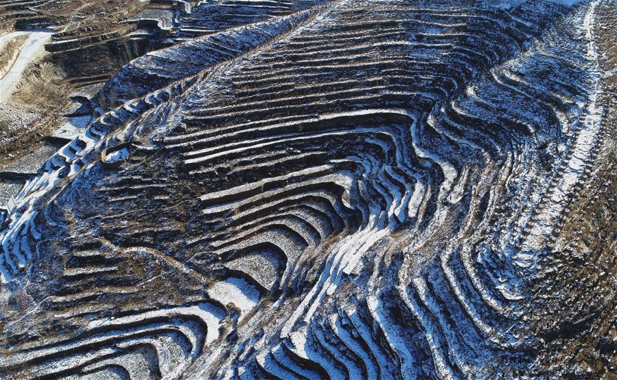 （環境）（2）雪后梯田景如畫